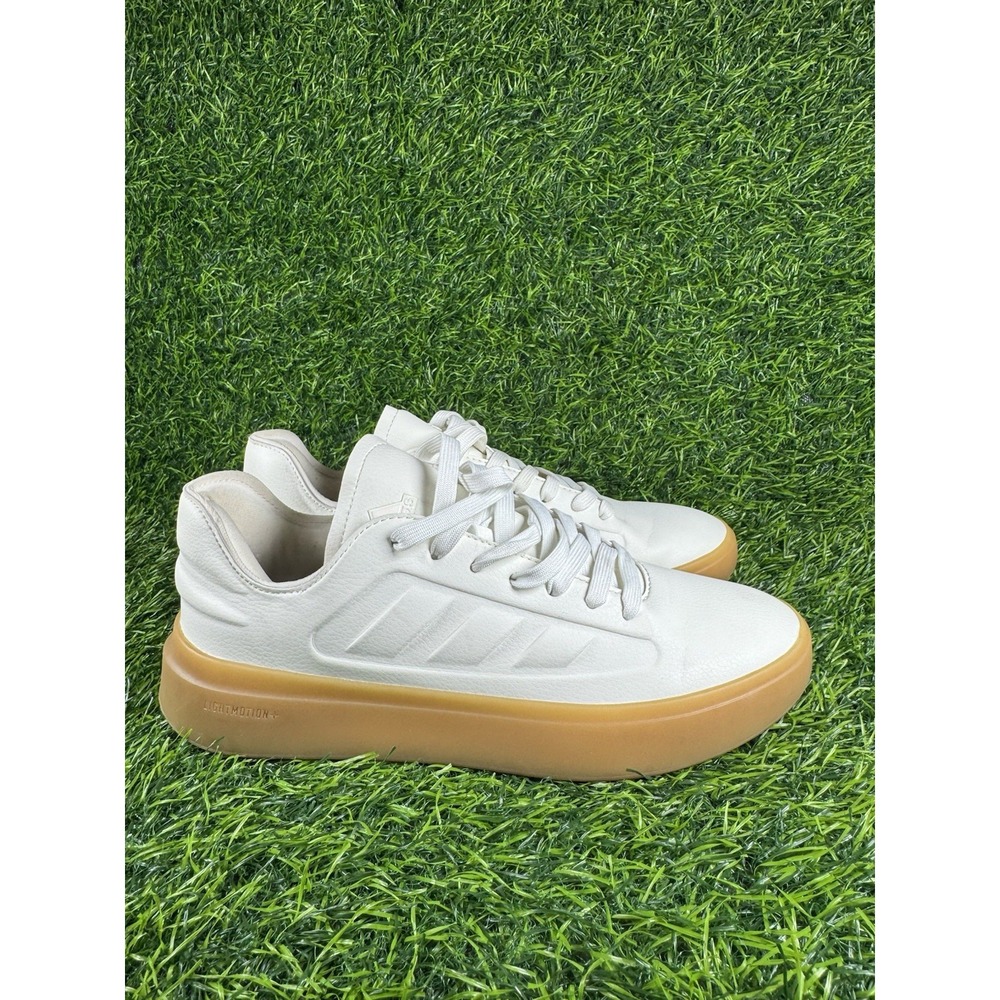 Adidas Zntasy White Gum Sole Sneakers Mens 7 Womens 8.5 HP5320